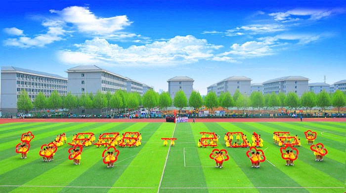 会计学院方队变幻出“1998”、“2016”的图案诉说着开云kaiyun官方网站成长的故事